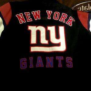 NY Giants leather varsity jacket